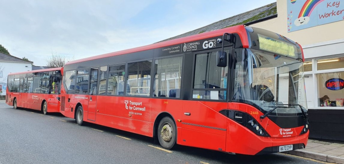 travel for cornwall bus times